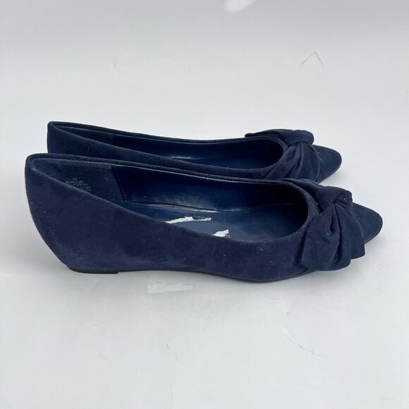 BANDOLINO RESSIE WOMENS FLATS OXFORDS BALLET SLIPPER SHOES SIZE 7M NAVY BLUE - Picture 9 of 9